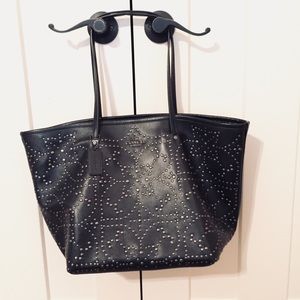 COACH Large Street Tote in mini studded leather.